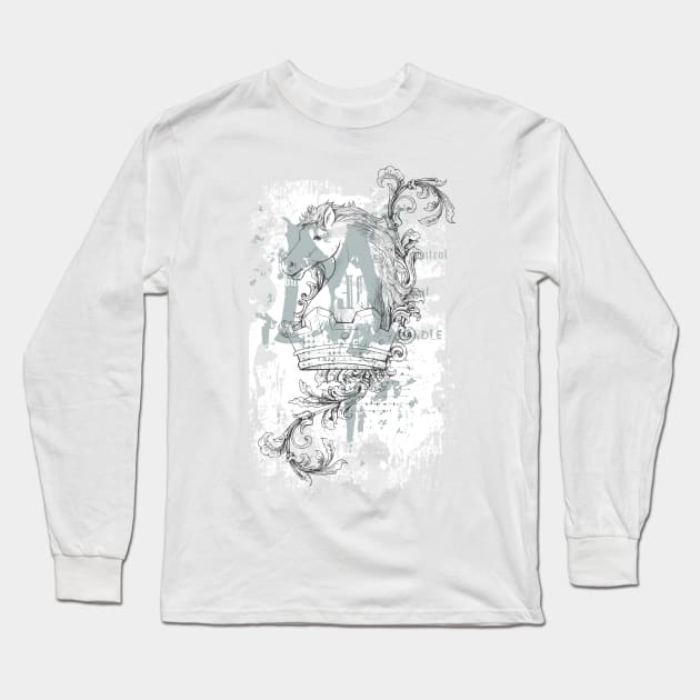 Steed and Crown Long Sleeve T-Shirt by medabdallahh8